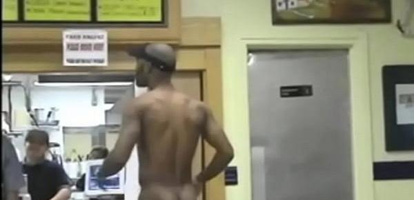  Guy Walks into fast food restaurant naked